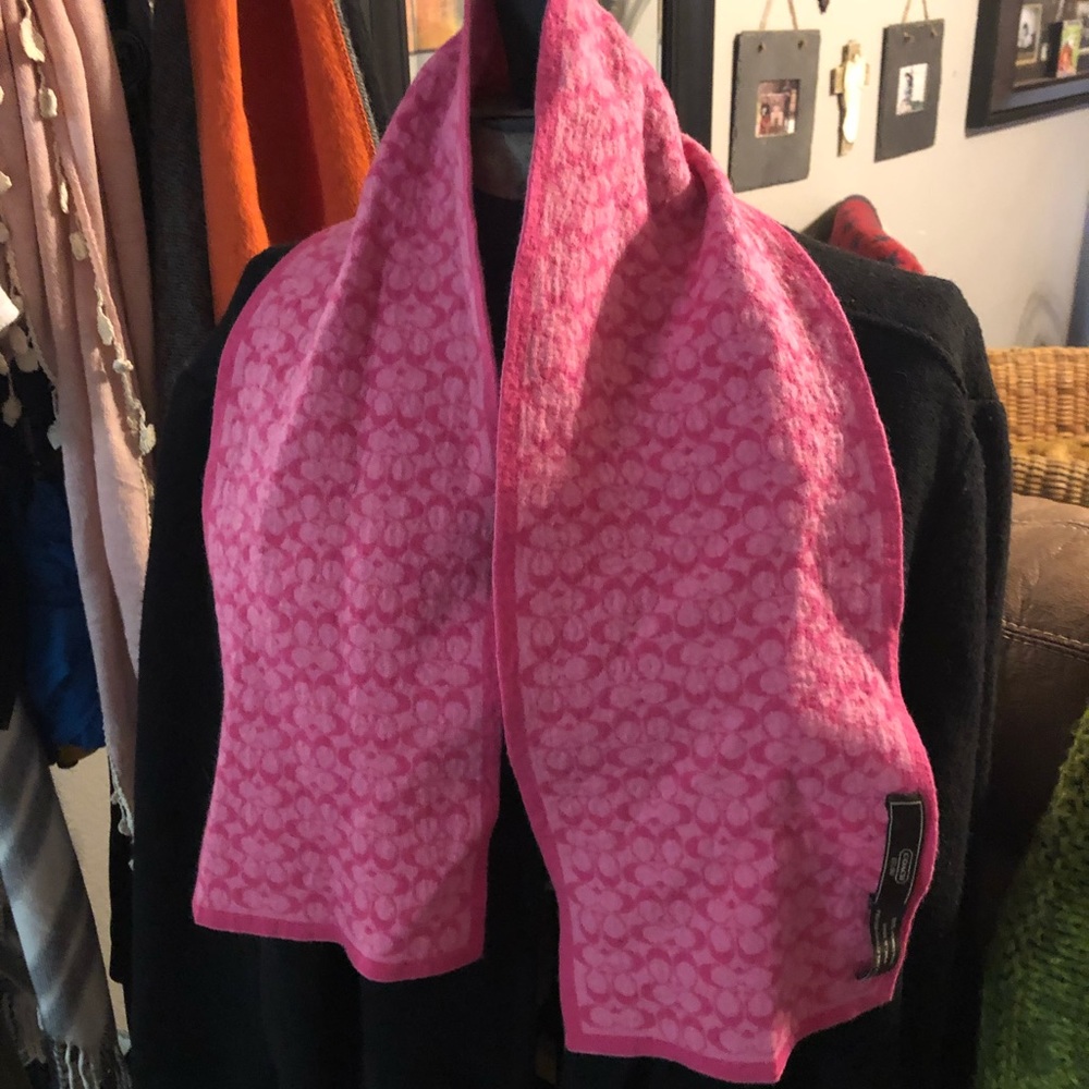 Pink Coach scarf